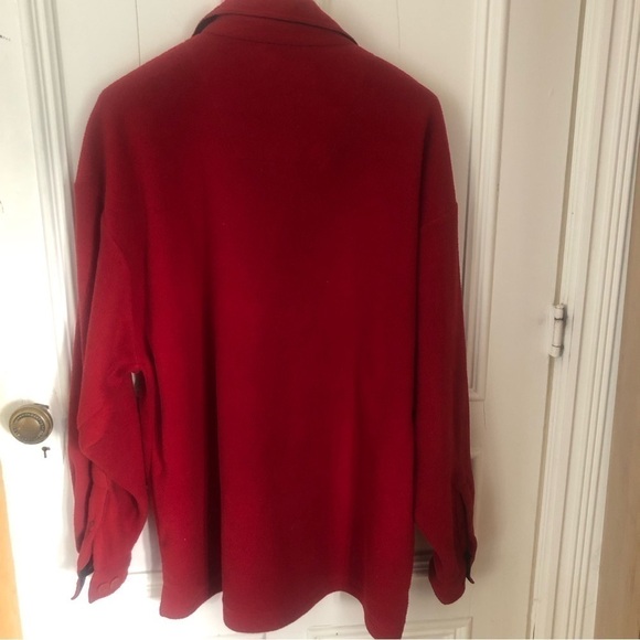 Fleece Button Down Utility Shirt Jacket Shacket  Large - Picture 7 of 7